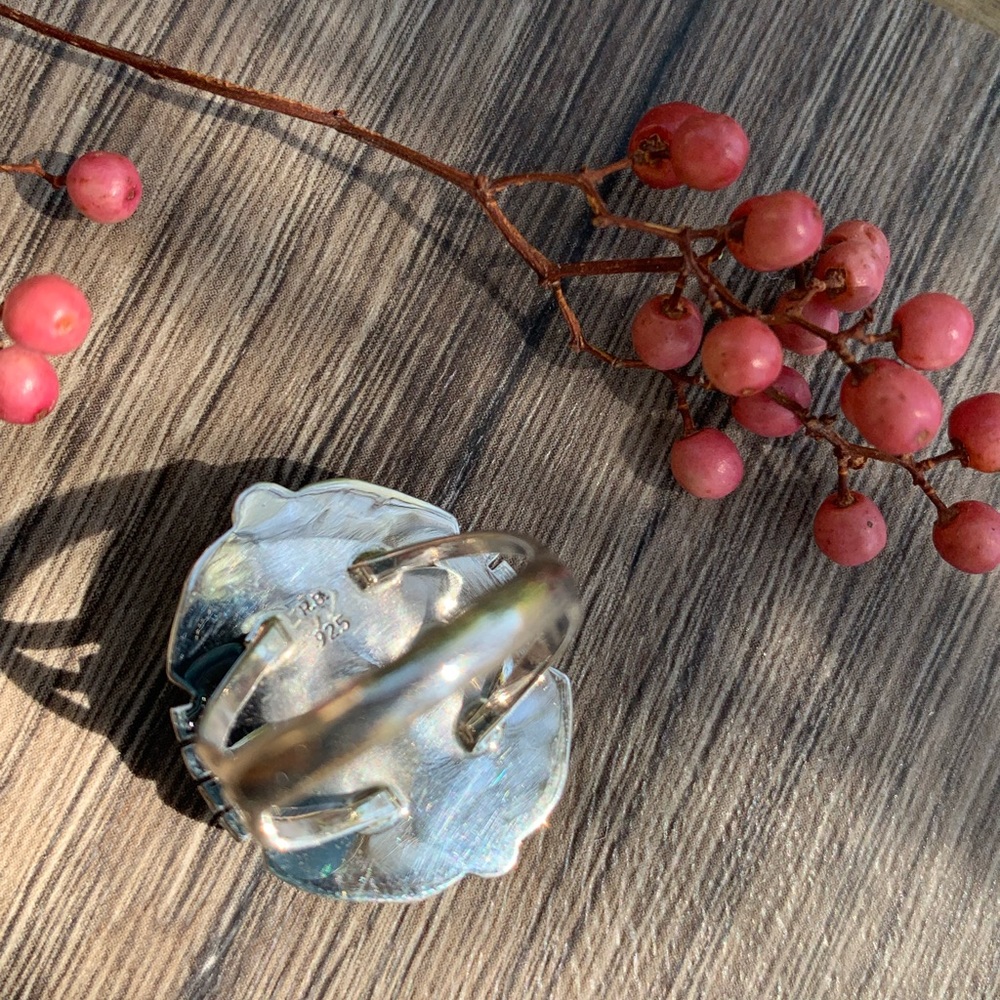 Native American Navajo Turquoise Ring - Picture 9 of 11